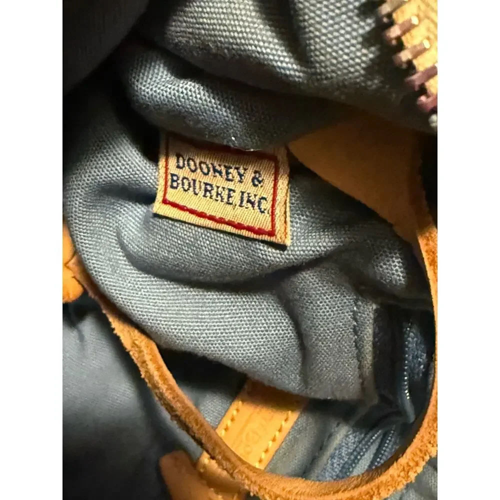 Dooney & Bourke Y2K Vintage IT Bag Yellow DB Rainbow Monogram Vachetta Leather